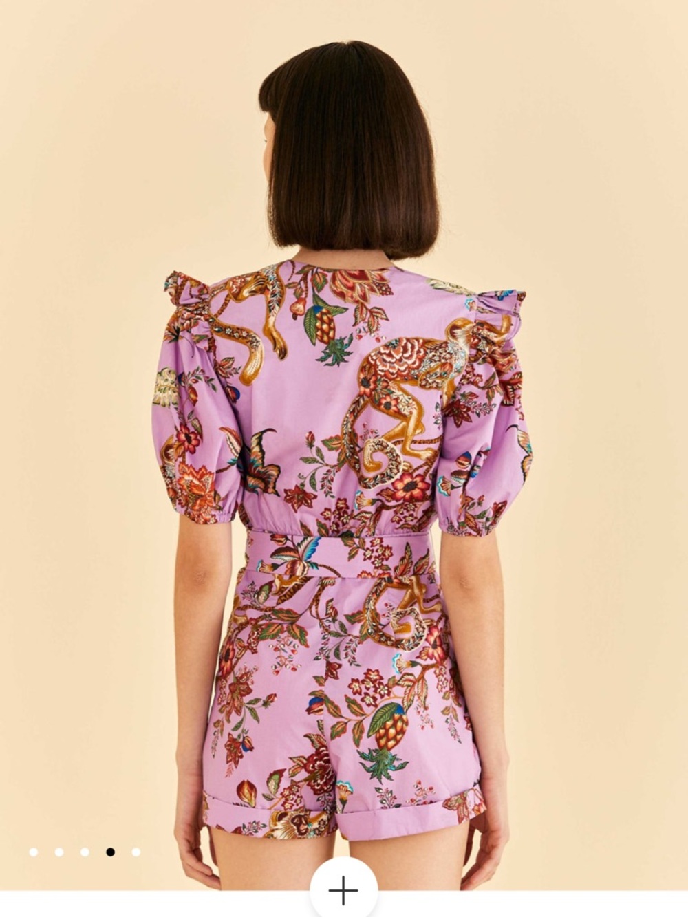 FARM Rio Lavender Floral Mini Dress - Picture 3 of 7